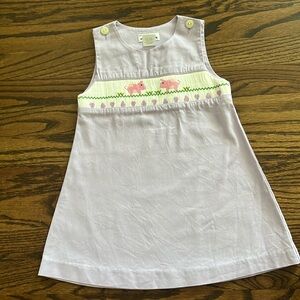 Silly Goose Smocked Pig Dress